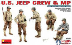 35047 MiniArt 1/35 Американский экипаж джипа U.S. Jeep crew & MP