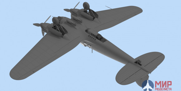 48262 ICM He 111H-6, Германский бомбардировщик ІІ МВ 1/48