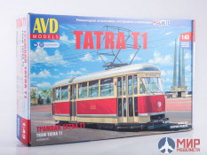 4068AVD AVD Models 1/43 Сборная модель Трамвай Tatra T1