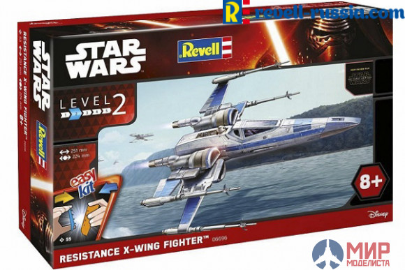 06696 Revell космический корабль  Resistance X-Wing Fighter  (1:50)