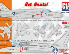 CTA009 Cut then Add 1/48 "Hot Gnats!" - Folland Gnat T.1 and HAL HF-23 Ajeet from "Hotshots!"