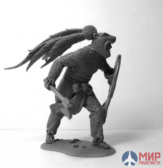 CHM-54059 Chronos Miniatures 54 mm Ацтекский воин "Ягуар", XIV-XVI века