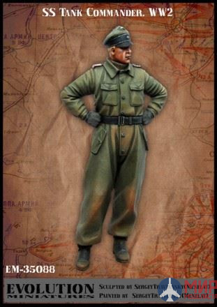 EM-35088 Evolution Miniatures SS Tank Commander . WW2