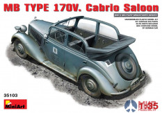 35103 MiniArt 1/35 Немецкий автомобиль кабриолет MB Typ 170V (Cabrio Saloon)