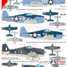 CTA053 1/72 Grumman F6F Hellcat - USN, FAA, Japan, Aeronavale, Uruguay, 8 Markings