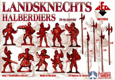 RB72059 Red Box 1/72 Landsknechts (Halberd )  16th century