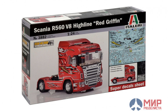 3882 Italeri 1/24 Scania R560 V8 Highline''Red Griffin''