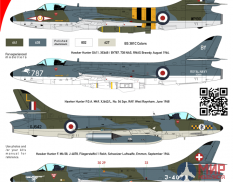 CTA054 1/72 Hawker Hunter - RAF, FAA, Swiss, Sweden, 6 Markings