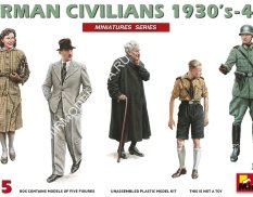 38015 MiniArt фигуры  GERMAN CIVILIANS 1930’s-1940’s  (1:35)