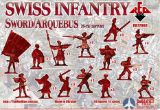 RB72060 Red Box 1/72 Swiss Infantry  (Sword/Arquebus)  16th century