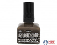 WC18 краска 40мл MR.WEATHERING COLOR WC18 SHADE BROWN