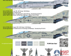 CTA012 Cut then Add 1/32 "Romeo Fox, Specter & Others" - RF-4B of VMFP-3, 3 Marking options, Low Vis