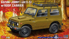 20606 Hasegawa 1/24 Автомобиль SUZUKI JIMNY (JA11-5) w/ROOF CARRIER