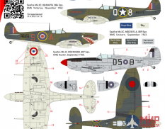 CTA055 1/72 Supermarine Seafire - FAA, Aeronavale, 6 Markings