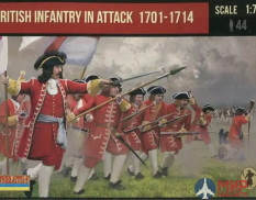 STR231 Strelets 1/72 British Infantry in Attack 1701-1714