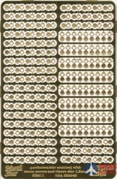 NSA350045 North Star Models 1/350 Фототравление Иллюминаторы для французских кораблей