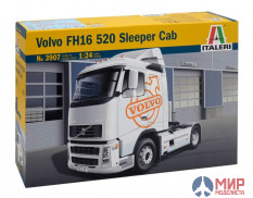 3907 Italeri автомобиль  VOLVO FH16 520 SLEEPER CAB  (1:24)