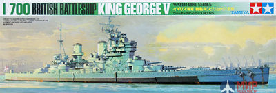 77525 Tamiya 1/700 Англ. крейсер King George V