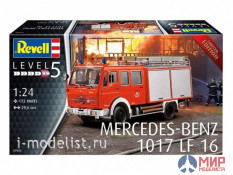 07655 REVELL ПОЖАРНЫЙ АВТОМОБИЛЬ MERCEDES BENZ 1017 LF16 (1:24)