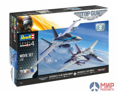 05677 REVELL НАБОР ИЗ ИСТРЕБИТЕЛЕЙ F/A-18E И F-14D ПО К/Ф "TOP GUN 1-2" (1:72)