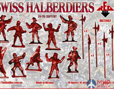 RB72062 Red Box 1/72 Swiss Infantry  (Halberd)  16th century