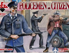 RB72037 Red Box 1/72 Policemen and Citizens