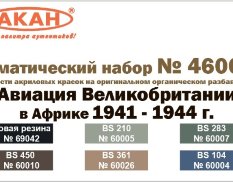 46003 АКАН Набор Авиация Великобритании в Африке 1941-44г.