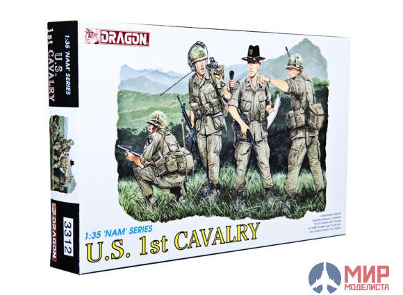 3312 Dragon фигуры  U.S. 1st Cavalry  1/35