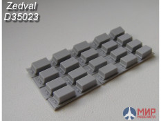 D35023 zedval 1/35 Контейнеры динамической защиты «Контакт-3» тип «С» (в комплекте 50 шт.)