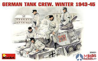 35021 MiniArt 1/35 Немецкий танковый экипаж. Зима 1943-45 гг. German Tank Crew, winter 1943-1945