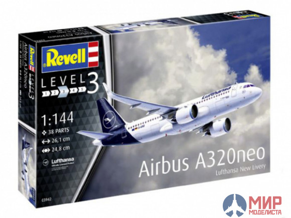 03942 REVELL АЭРОБУС A320 NEO (1:144)