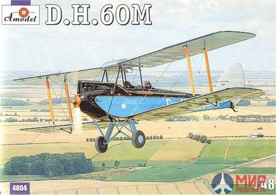 AMO4804 Amodel 1/48 Самолет de Havilland DH.60M Metal Moth