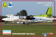 ее144126_3 Восточный экспресс Пас. самолет Fokker F-50 Air Baltic 1/144