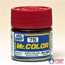 C 75 Gunze Sangyo (Mr. Color) Краска уретановый акрил Mr. Color 10мл METALLIC RED
