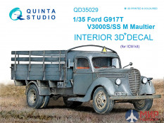 QD35029 Quinta Studio 3D Декаль интерьера кабины Ford G917T / v3000s (для модели ICM)