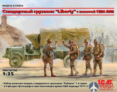 35652 ICM Стандартный грузовик "Liberty" с пехотой США І МВ