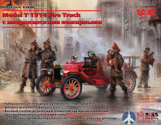 35606 ICM Автомобиль Model T 1914 Fire Truck с американскими пожарными