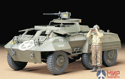 35234 Tamiya 1/35 Американский трехосный бронетранспортер М20 с полн внутр деталировкой и 2 фигурами