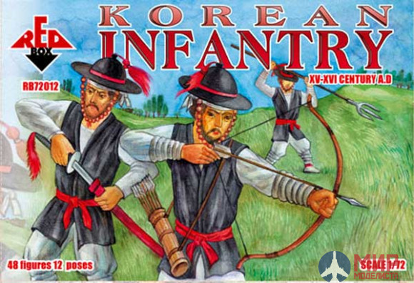 RB72012 Red Box 1/72 Korean Infantry