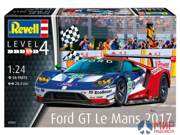 07041 REVELL АВТОМОБИЛЬ FORD GT LE MANS, 2017 (1:24)