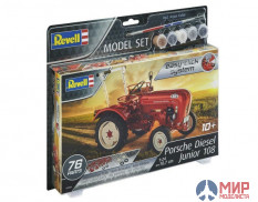 67820 REVELL ПОДАРОЧНЫЙ НАБОР С МОДЕЛЬЮ ТРАКТОРА PORSCHE DIESEL JUNIOR 108 (1:24)