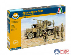 7508 Italeri 1/72 Autocannone 3RO with 90/53 AA Gun & Crew