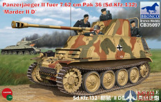 CB35097 Bronco Models 1/35 Танк Panzerjaeger II fuer 7.62 cm PaK 36 (Sd.Kfz. 132) Marder II D