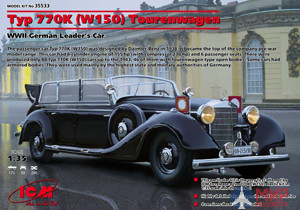 35533 ICM 1/35 Немецкий легковой автомобиль Mercedes Benz Typ 770K (W150) Tourenwagen