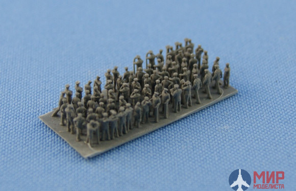 NSA350506 North Star Models 1/350 Фигуры американских подводников в летней форме.В рабочих позах.Н1