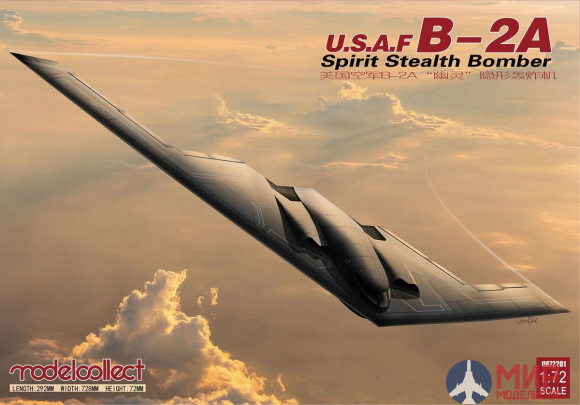 UA72201 Modelcollect  U.S.A.F. B-2A Spirit Stealth Bomber