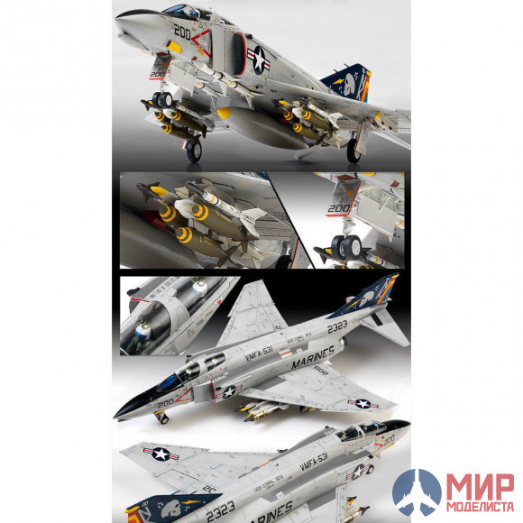 12315 Academy 1/48 Самолёт USN F-4B/N VMFA-531 "Gray Ghosts"