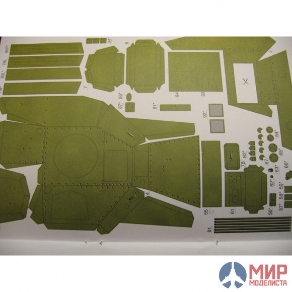 22 Бумажное моделирования Легкий танк T-30 1/25