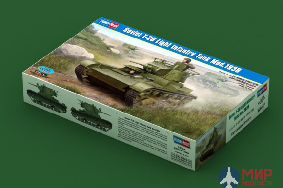 82497 Hobby Boss танк Soviet T-26 Light Infantry Tank Mod.1938  (1:35)