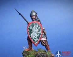 CHM-54062(M) Chronos Miniatures 54 mm Русский воин с копьем, 14 век. Металл.